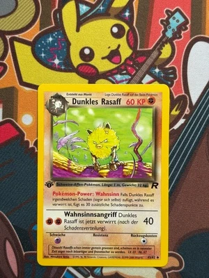 Dunkles Rasaff 1. Edition 43/82 Team Rocket deutsch Pokemon Karten NM - Bild 1 von 2