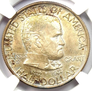 1922 Grant Half Dollar 50C - Certified NGC MS66+ Plus Grade - $1,700 Value - Picture 1 of 4