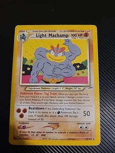 Light Machamp 25/105 Neo Destiny-Unlimited Edition Pokemon Vintage WOTC LP/MP - Picture 1 of 2