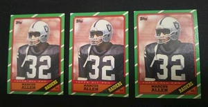1986 Topps #62 Marcus Allen Los Angeles Raiders Lot Of 3 - Bild 1 von 3