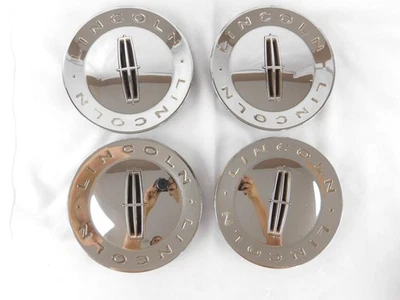 Juego de 4 tapacubos centrales cromados Lincoln Town Car 2003-2005 originales OEM Foto 1 de 4