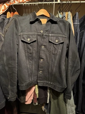 IRON HEART IH-526J - 21 盎司靛蓝 III 型牛仔夹克 — 第 1/4 张图片