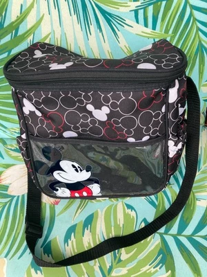 Disney Mickey Mouse Messenger Baby Diaper Bag Girls Boys 16x12 Tote Neutral - Image 1 of 3