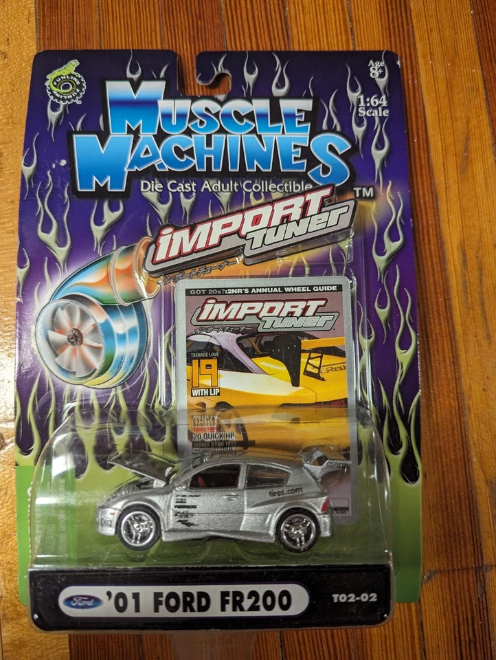 2000 Muscle Machines Import Tuner '01 Ford FR200 Silver New - Image 1 of 1