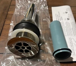 RP72411 Grid Strainer Without Overflow 1-5/8" In Polished Nickel, New! - Picture 1 of 2