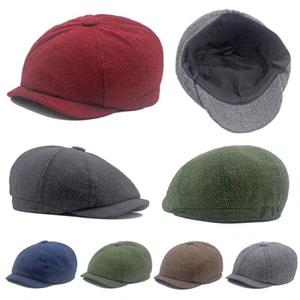 Gorra Peaky Blinders Newsboy Lana Baker Boy Espiga Gatsby Gorra Plana Octogonal - Imagen 1 de 21
