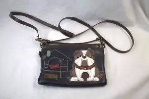 Chala Small Bulldog Crossbody Purse Handbag Adjustable shoulder Strap - Picture 1 of 9