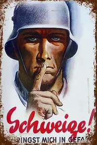 Retro Blechschild WEHRMACHT WW2 30 x 20 cm Metallschild Vintage Nostalgie (2958) - Bild 1 von 6