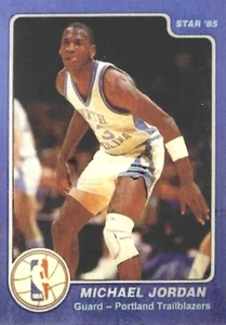 Michael Jordan Rare 1985 Star Error Card Portland Trailblazers #3 Bulls Rookie - Picture 1 of 2