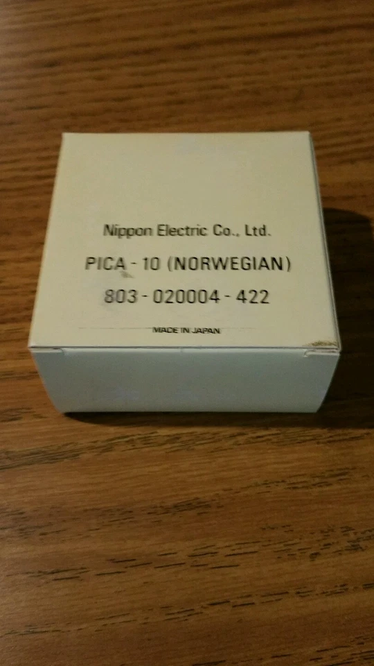 NOS genuine Nec print thimble for NEC impact printers. Font Pica 10 Norwegian - Image 1 of 1