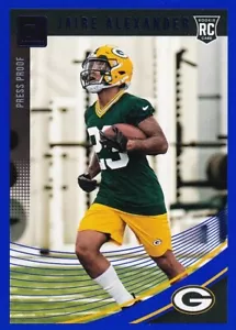 Donruss 2018 - Rookie Jaire Alexander #359 (RC) prueba de prensa azul - Packers - Imagen 1 de 2