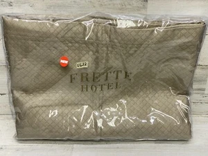 Frette Hotel Melody 100% Cotton Full/Queen Coverlet Khaki Made in Italy New - Picture 1 of 7