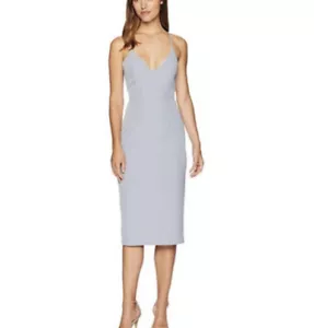 Bardot Open Back Dress in Dusty Blue SZ US 12/XL NWT - Picture 1 of 6