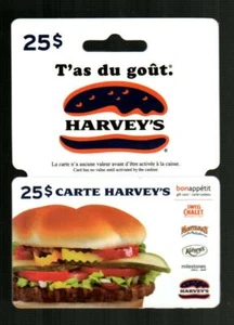 HARVEY'S ( Canada ) T'as du Gout 2009 Gift Card ( $0 - No Value )  - Picture 1 of 1