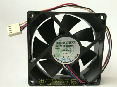 1pcs  RUILAN RDH8025B2 DC24V 0.15A 8025 inverter fan 4pin - Image 1 of 3