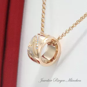 Chopard Collier Chopardissimo Rosegold 750 Diamanten Kette Halskette Gold - Bild 1 von 5