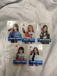 kpop IVE PEPSI ZERO LIMITED  clear PHOTOCARD PHOTO CARD WONYOUNG YUJIN liz - Picture 1 of 5