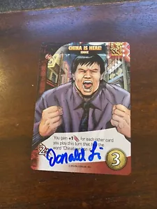 Big guai in Little China carta autografata Donald Li Upper Deck firmata - Foto 1 di 2