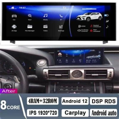 10.2" Android Navigation Car Gps Stereo Radio Wifi For Lexus Is Is250 Is300 - Image 1 of 4