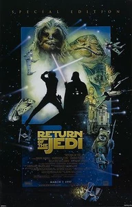 STAR WARS RETURN OF THE JEDI Episode VI 6 Movie Poster Empire Strikes Back - Picture 1 of 1