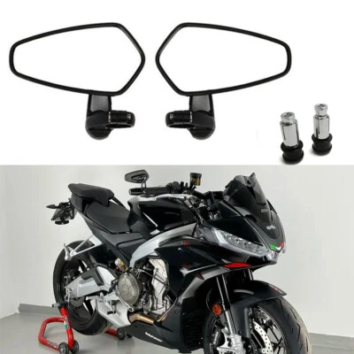 Espejos retrovisores laterales de barra plegables de 7/8" para motocicleta Aprilia Tuono V4R V4 1100 1000R Foto 1 de 4