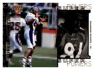 1998 Upper Deck Super Powers Shannon Sharpe  S14 - Image 1 of 2