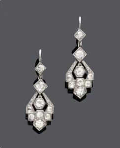 2Ct Round Lab Created Diamond Wonderful Drop Dangle Earrings 14K White Gold FN - Picture 1 of 4