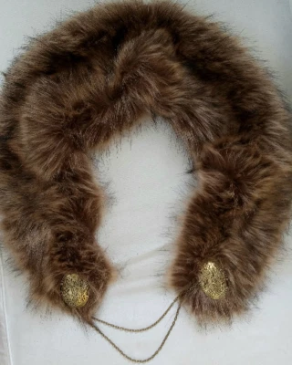 Viking Metal Brooches with Metal Chains Cloak Clasp or Fur Mantle Your Choice - Image 1 of 4