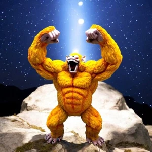 Golden Great Ape Gorilla Figure Saiyan Ozaru - Dragon Ball Z - Picture 1 of 4