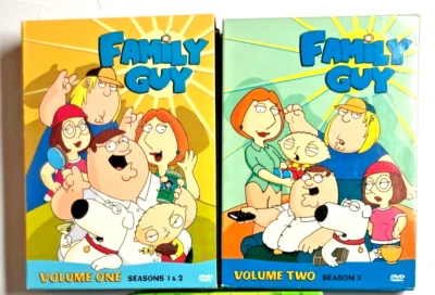 Family Guy Animation TV Series Volume 1 & 2 Season 1 2 3 DVD Box Sets 1999-2000 - Image 1 of 4