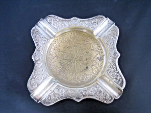Vintage hand made in India brass metal ashtray - Picture 1 of 6