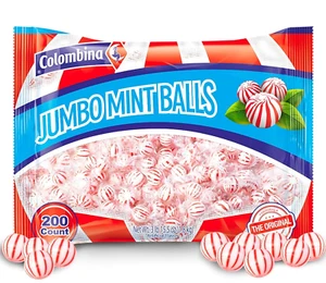 Colombina Jumbo Original Menta Bolas Caramelo Como Nuevo, Bolsa 63.5 Onzas (200 Unidades) - Imagen 1 de 11