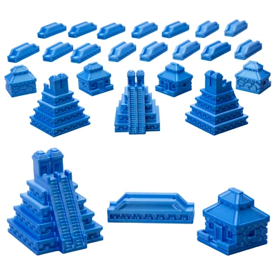 Juegos de fichas de repuesto de juego de mesa de civilización azteca para Catán Foto 1 de 2