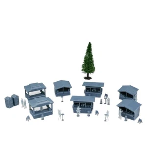 Outland Models paisaje ferroviario mercado navideño y juego de figuras 1:87 pista H0 - Imagen 1 de 4