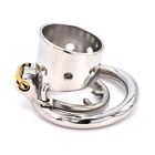 Stainless Steel Male Chastity Device Open Cage Men's Metal Locking Belt CC367