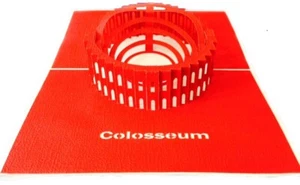 Carte de voeux toute occation " Colosseum" Italie Kirigami Pop Up 3D - Imagen 1 de 1