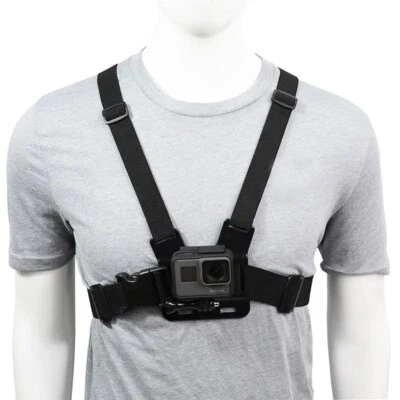 Chest Strap Mount for GoPro Hero 9 8 7 6 5 DJI Insta360 SJCAM Action Cam - Image 1 of 4