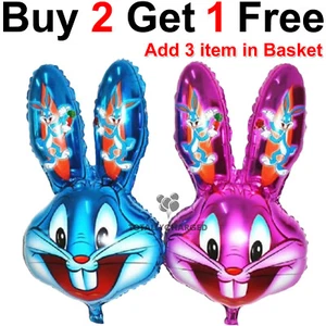 Osterhase Hase Folienballon groß Helium Luft Party - Bild 1 von 3