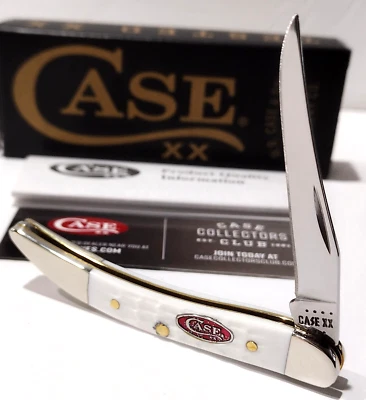 W.R. Case XX USA Texas Toothpick White Jigged Bone Sparxx Series Pocket Knife