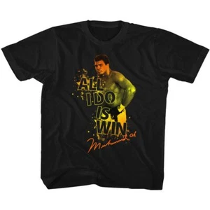 Kids Muhammad Ali Boom Boom Boom Black Icon Shirt - Picture 1 of 3