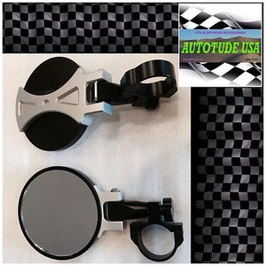 2016 RZR XP 1000 2/4 ROMPIBLES JUEGO DE ESPEJOS LATERALES DE PALANQUILLA DE 2, 1 3/4" JAULA PLATA - Imagen 1 de 3