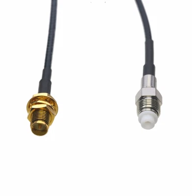 RF Cable FME jack to RP-SMA female nut bulkhead RG316 6"~10FT GPS Raido antenna - Image 1 of 4