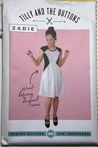 Tilly and the Buttons "Zadie" Kleid Strick mehrere Größen ungeschnitten Anleitung Heft - Bild 1 von 6