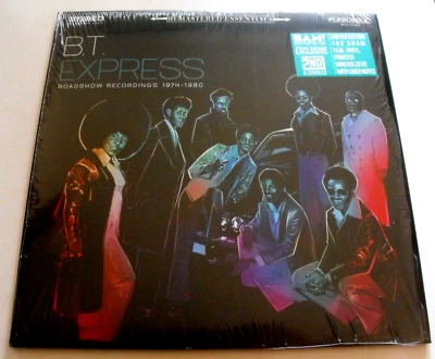 B.T. EXPRESS - Roadshow Recordings 1974-1980 - Teal Vinyl LP Record Album - Image 1 of 3