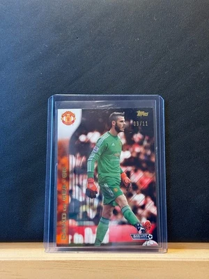 2015 Topps Premier Gold /11 David de Gea Man United Orange - Image 1 of 2