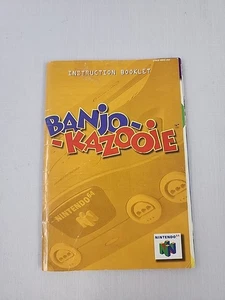banjo kazooie n64 manual And Insert Only Nintendo 64 - Picture 1 of 8