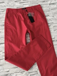 ONLY Damen Sommerjeans Chino Hose mit Umschlag Rot Gr. 40 L34 neu Baumwolle - Bild 1 von 8