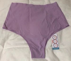 Cheek Boss "No show Cheeky" High Waist Lavender Woman’s Underwear Size XL New - Picture 1 of 10