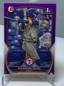 #BP-131 - Alejandro Osuna - Rangers - 2023 Bowman - Prospects - Púrpura - /250 - Imagen 1 de 2