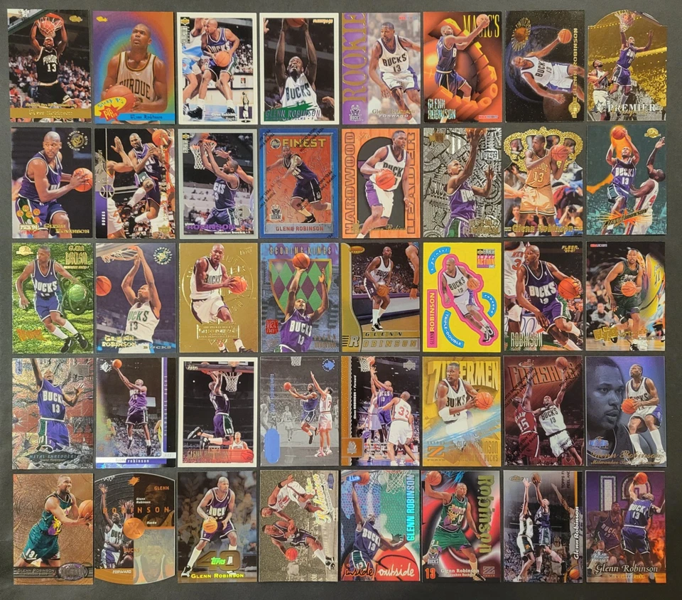 Лот из 80 различных баскетбольных карточек ГЛЕНН РОБИНСОН 2xAS 1994-2005 BSK3858 - Изображение 1 из 2